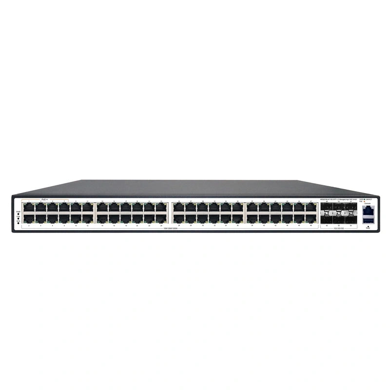 48GE(POE)+6*10G SFP+ L3 managed high-power PoE switch