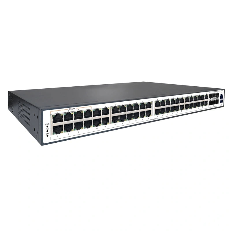 48GE(POE)+6*10G SFP+ L3 managed high-power PoE switch
