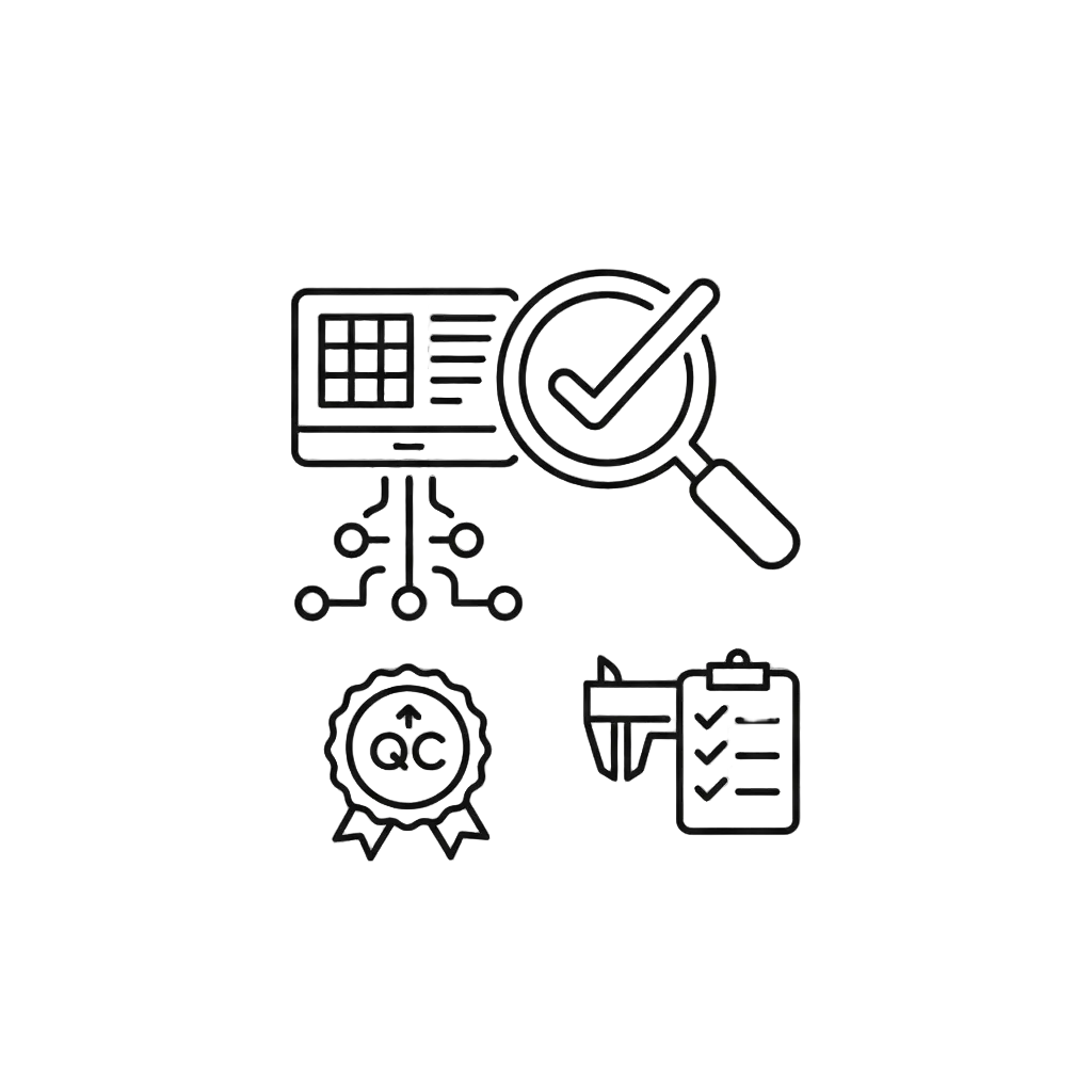 Digitalized Quality Control Icon