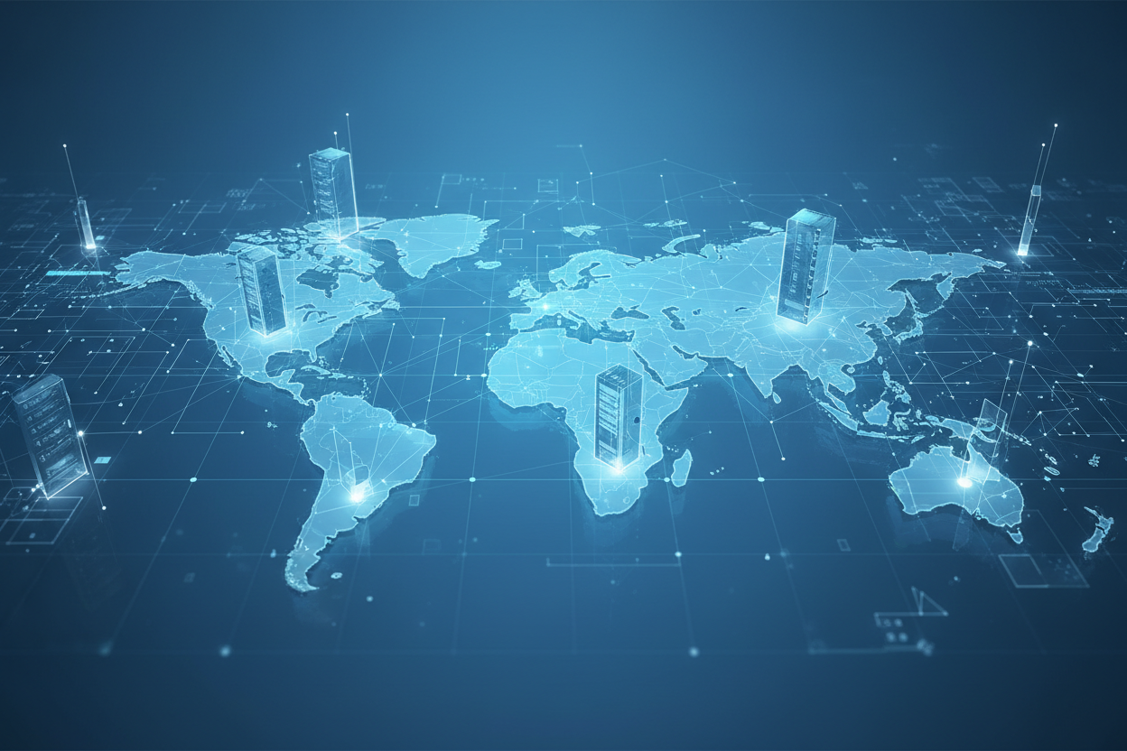 IT Infrastructure Background Banner - No Text